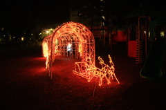 公園の片隅で