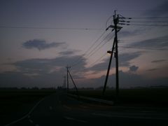 朝の農道