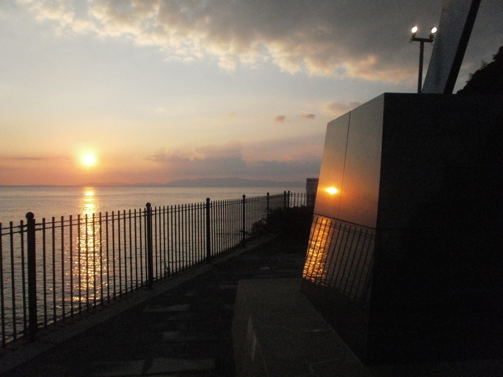 ２つの夕陽