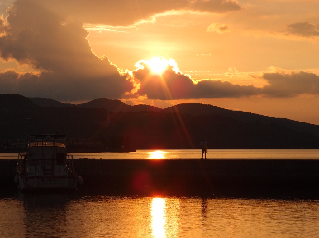 8月の夕暮れ