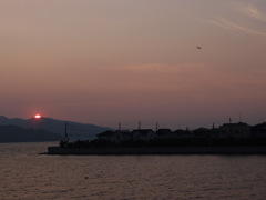 大村湾の夕景