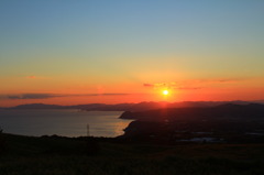 秋の夕焼け