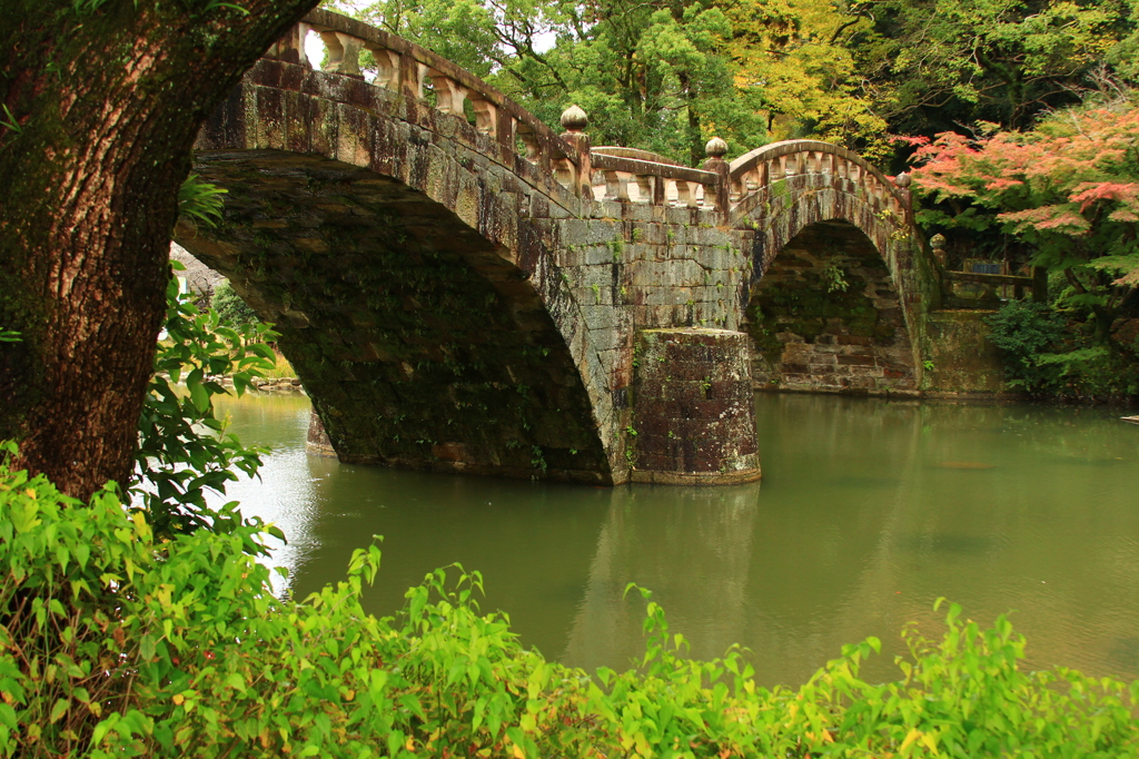 晩秋の眼鏡橋