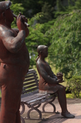 諫早公園のベンチ