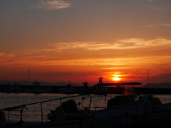 ５月の夕焼け