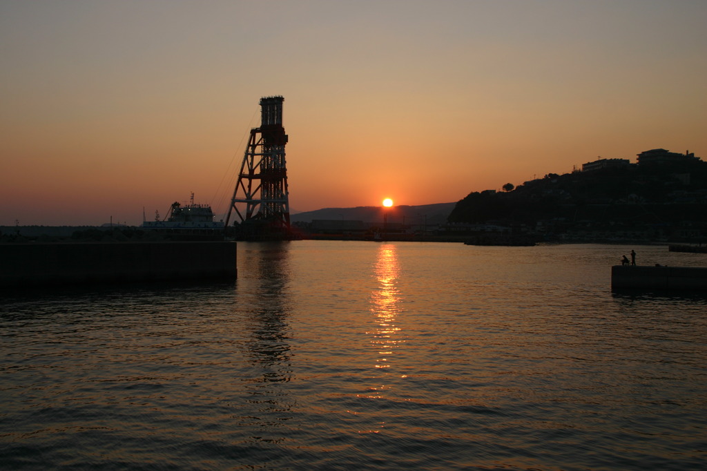 有喜の夕陽
