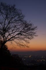 四の辻付近の夕景