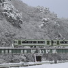 雪景色と電車