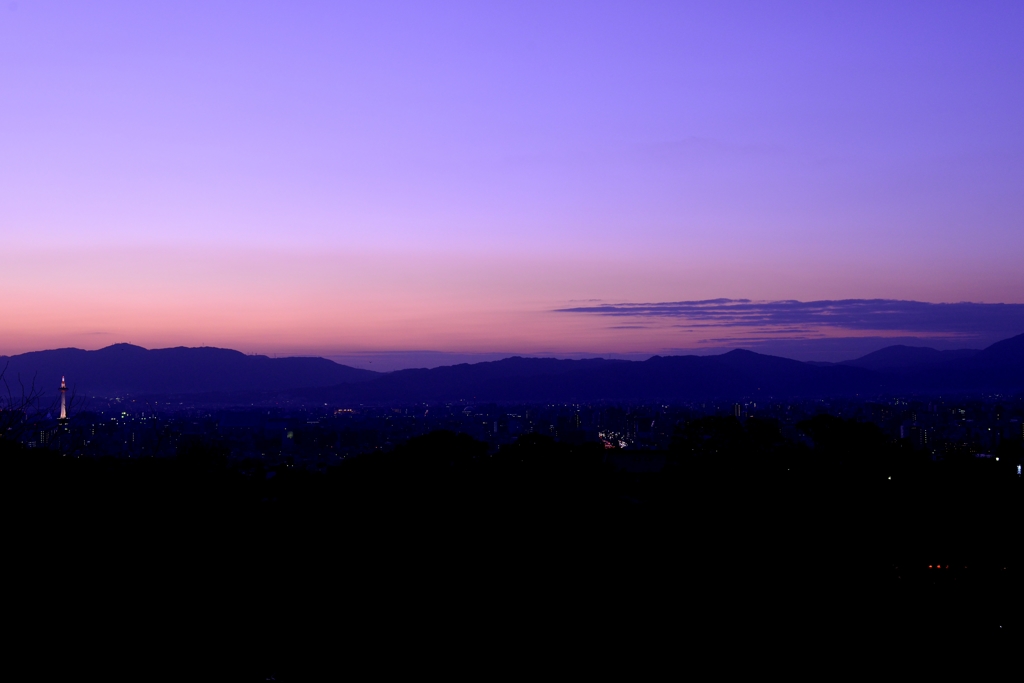 京都の夕空