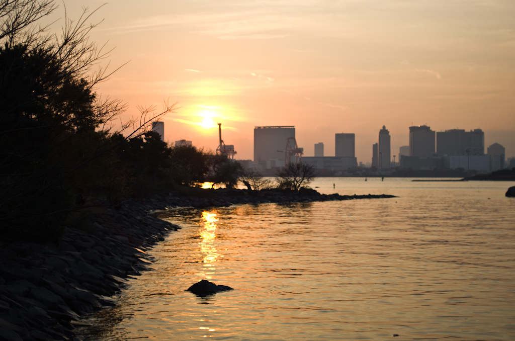 夕日