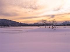 桧原湖～雪景３