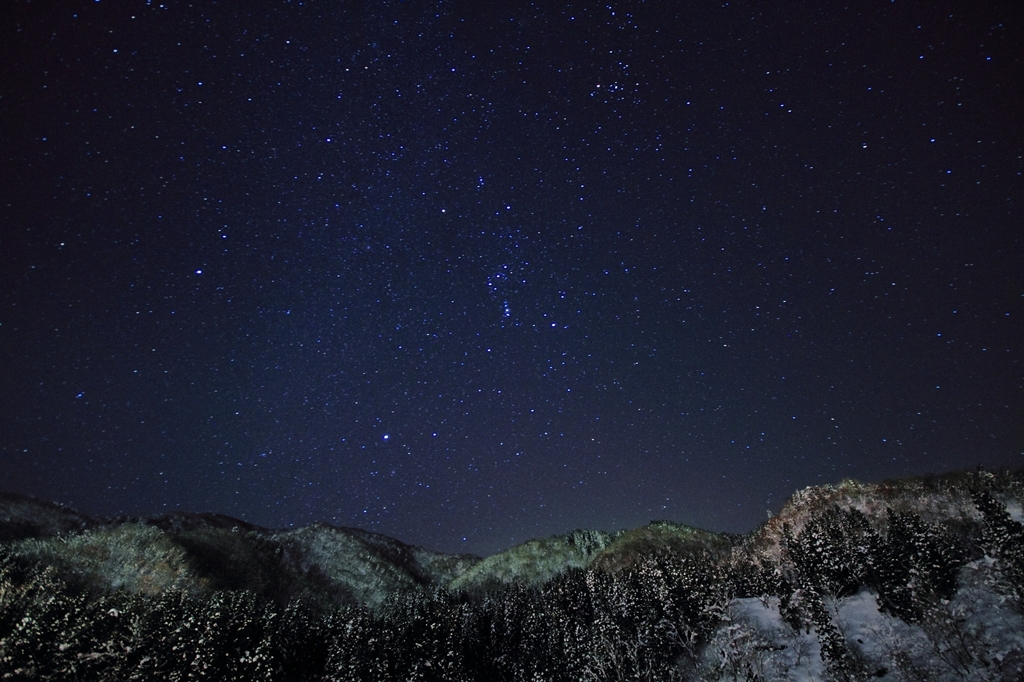 白川郷の夜空