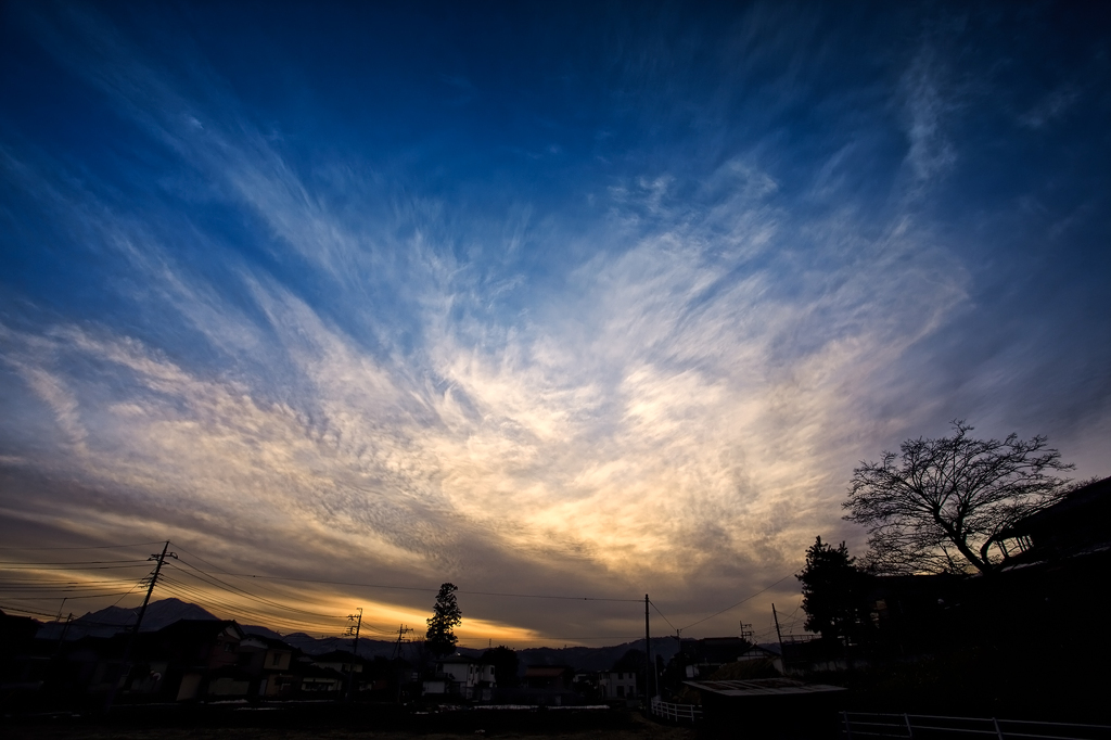 今日の夕景