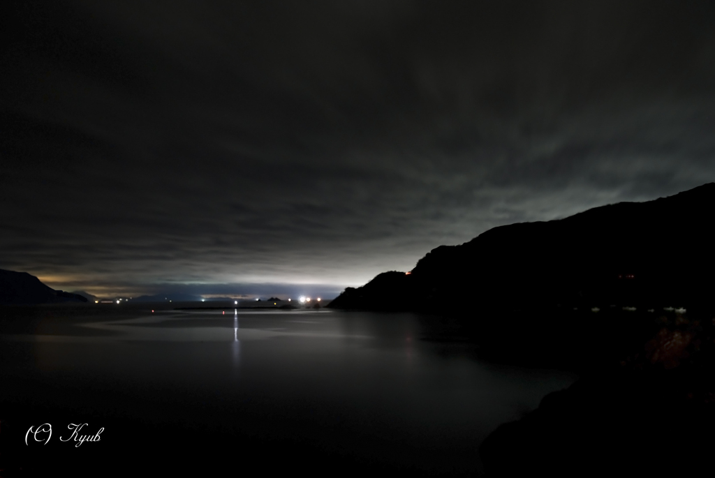 夜の海
