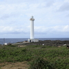 残波岬の下で。