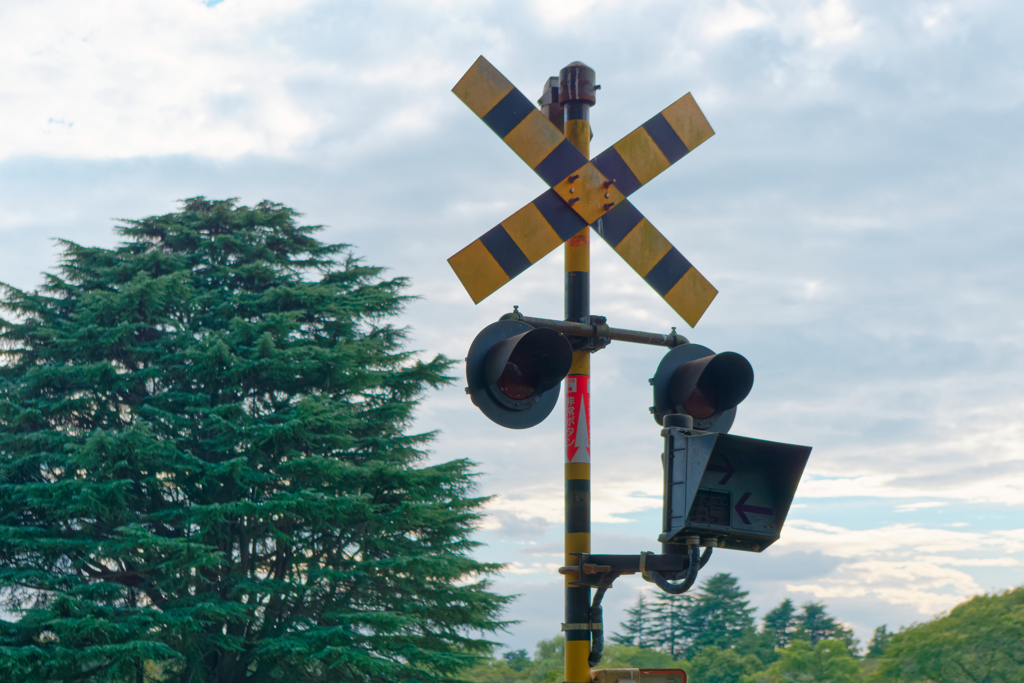 昭和記念公園の踏切