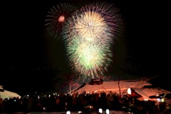 2026/2/14 大内宿　雪まつり　花火