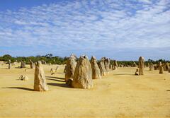 砂漠に立つ無数の奇岩群　その１
