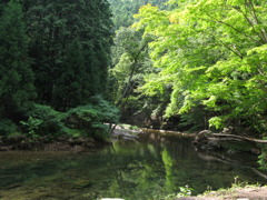 生野銀山　水辺