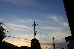 夕暮れ