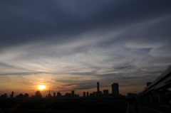 夕暮れ