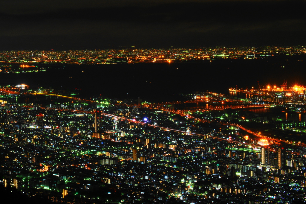 摩耶山からの夜景