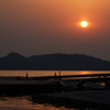 桟橋の夕暮れ