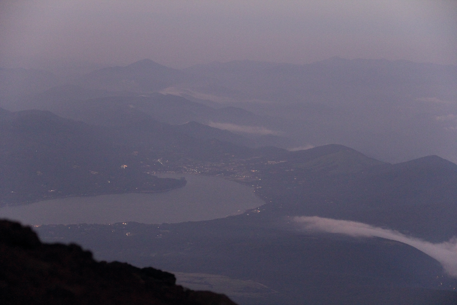 夕刻の山中湖