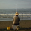 釣り人の背中