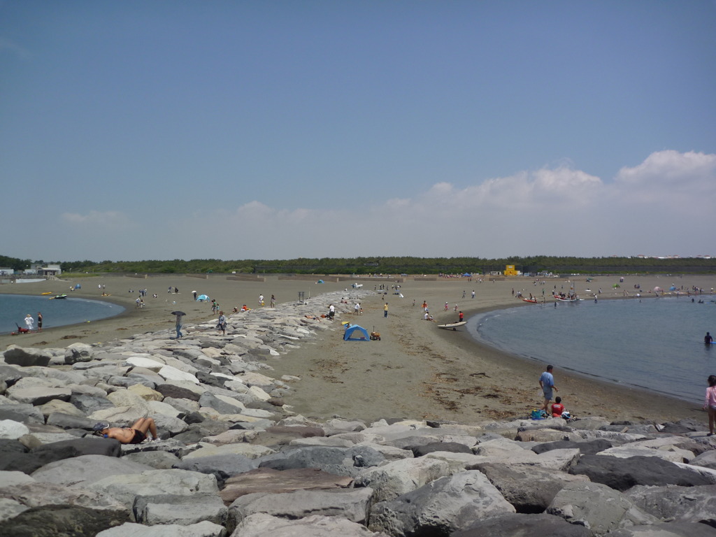 休日の海