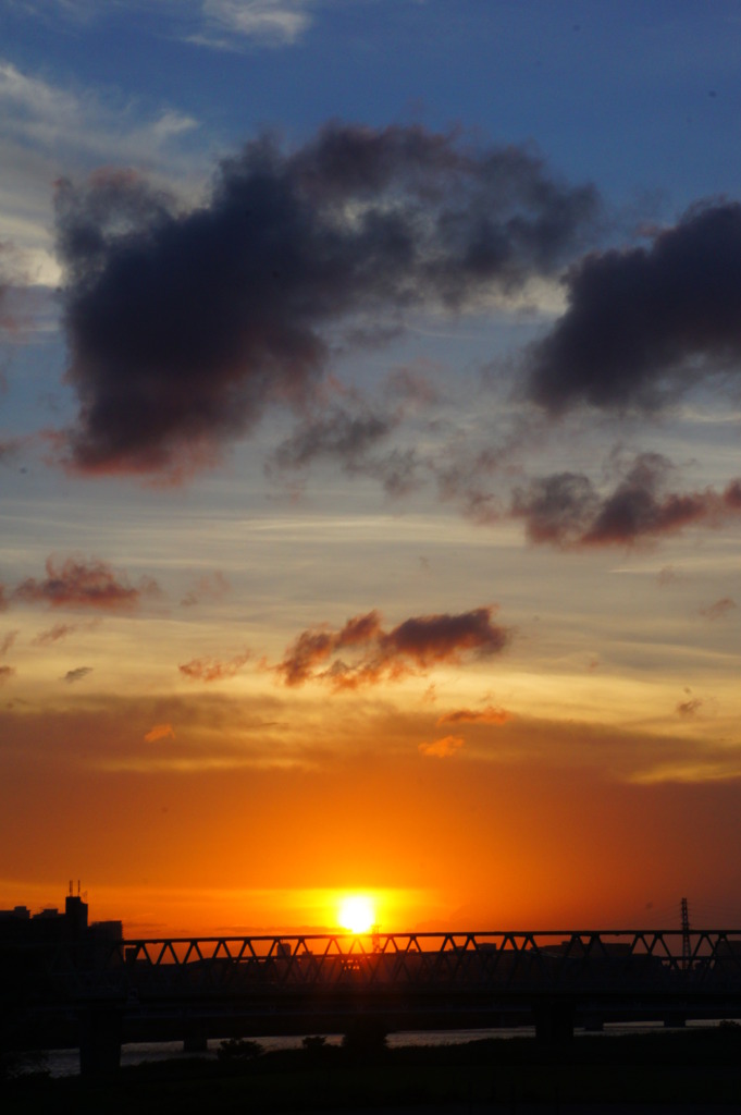 夕日