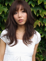 外国人風セミロング