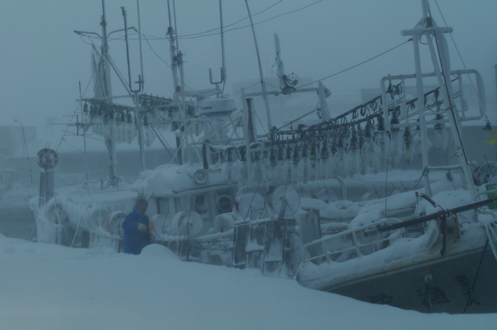 吹雪の｣中の作業