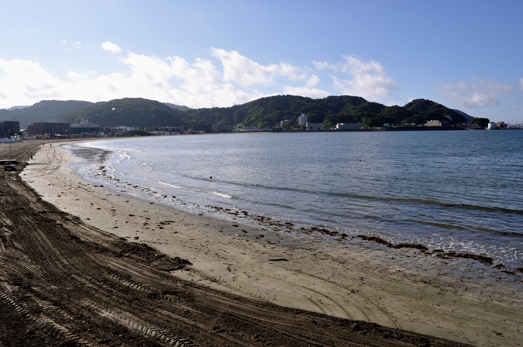 逗子海岸の朝