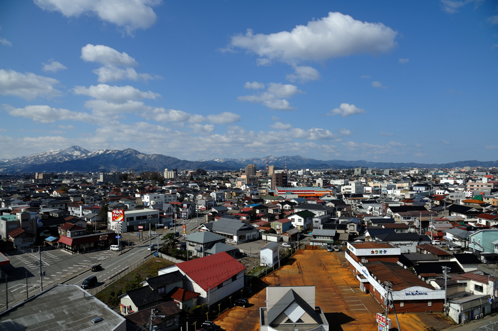 朝の庄内平野