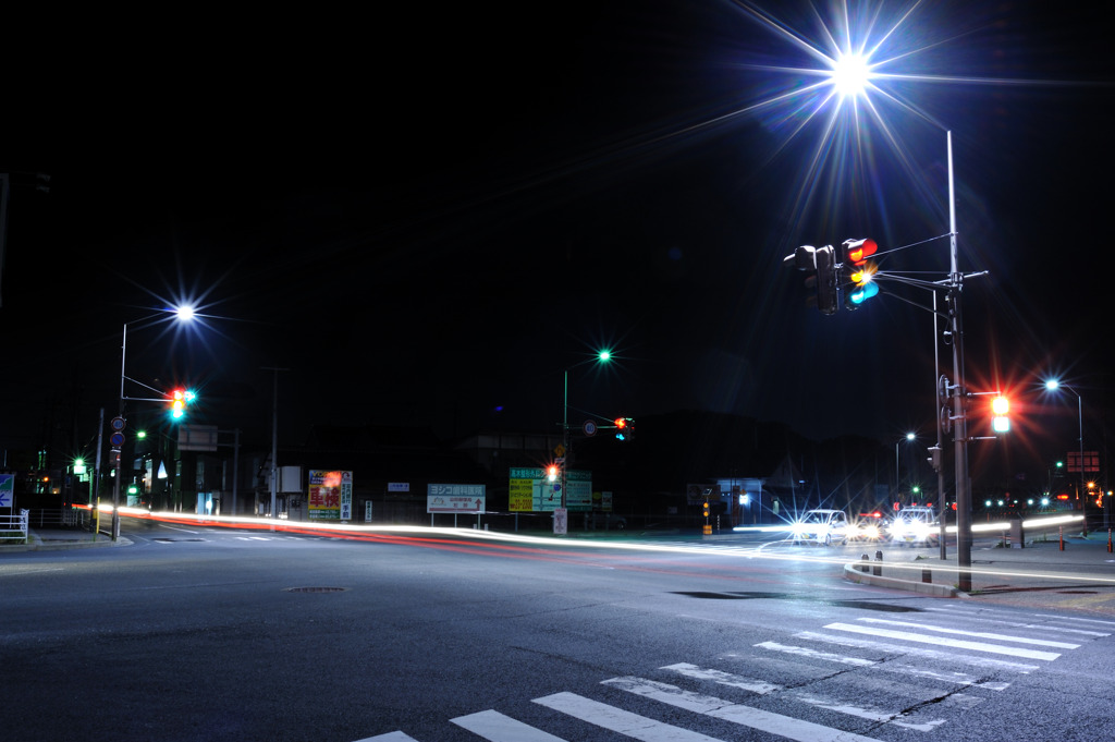 夜の交差点 By Sin Nosuke Id 写真共有サイト Photohito