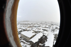雪の鶴岡市街