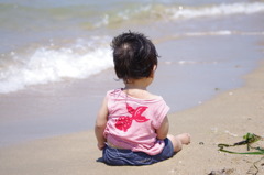 海と３男・・・（１０ヶ月）