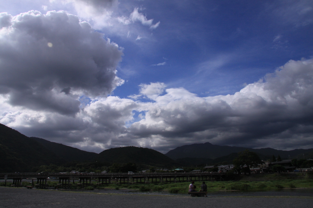 空のある風景　京都・嵐山