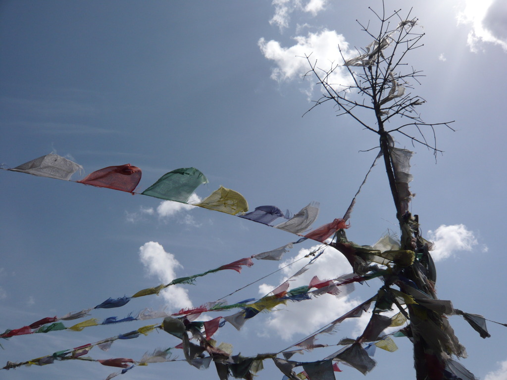 Tibetan flags in Nepal