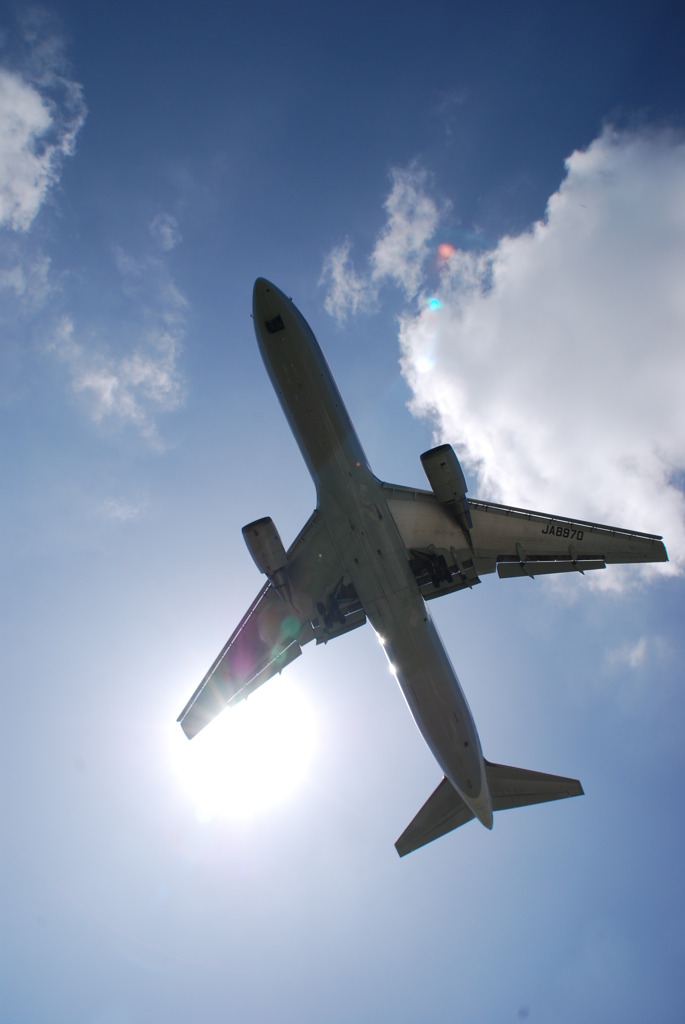 太陽と飛行機