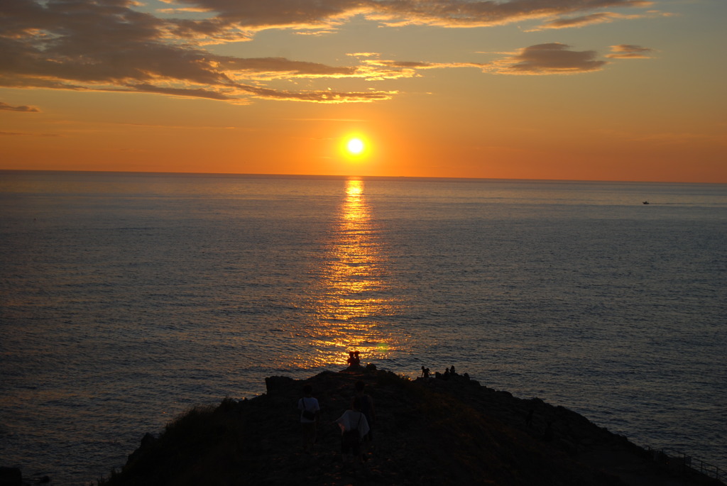夕日