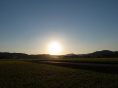 田舎の夕暮れ