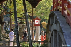 天満宮秋の一コマ