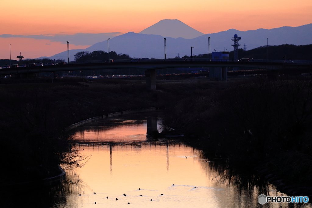 横浜から富士山