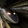 東京駅14番線に入線した500系