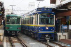 江ノ電駅にて