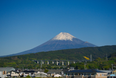 車窓から富士山