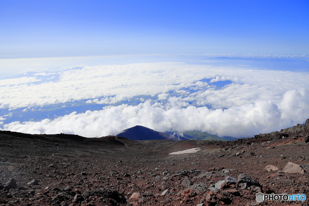 上から宝永山
