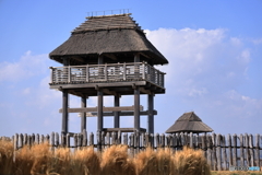 吉野ヶ里にそびえ立つ